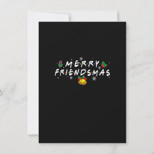 Merry Friendsmas Friends jul Julafton Matching G Inbjudningar