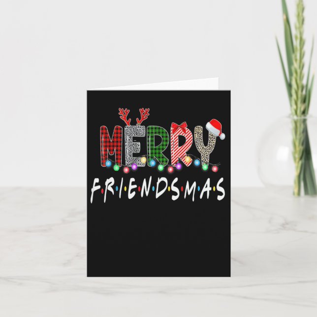 Merry Friendsmas jul Friends Matching Sweate Kort (Framsida)