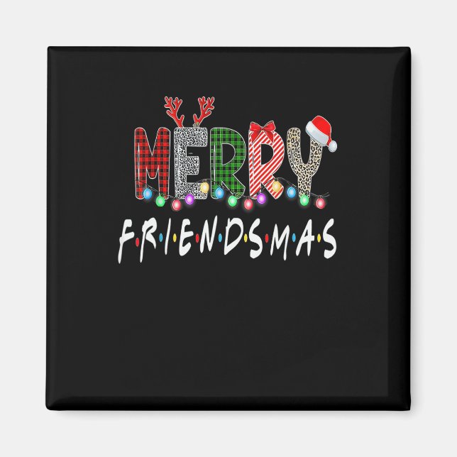 Merry Friendsmas jul Friends Matching Sweate Magnet (Framsidan)