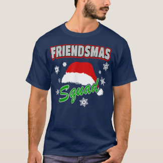 Merry Friendsmas Squad Friends Julafton Party Sant T Shirt