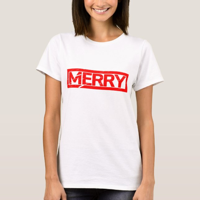 Merry Frimärke T Shirt (Framsida)