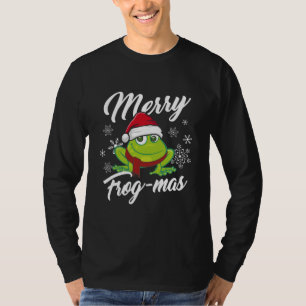 Merry Frog Mas Frog Dekoration Funny Frog Älskare T Shirt