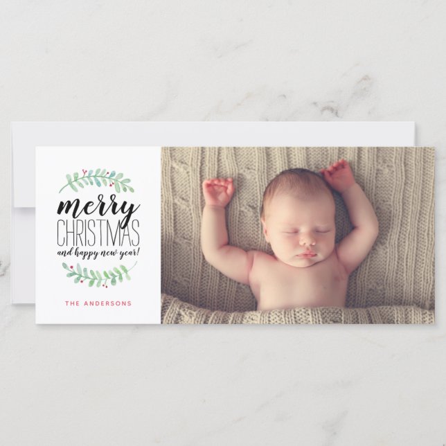 Merry Garland Helgdag julfoto (Framsida)