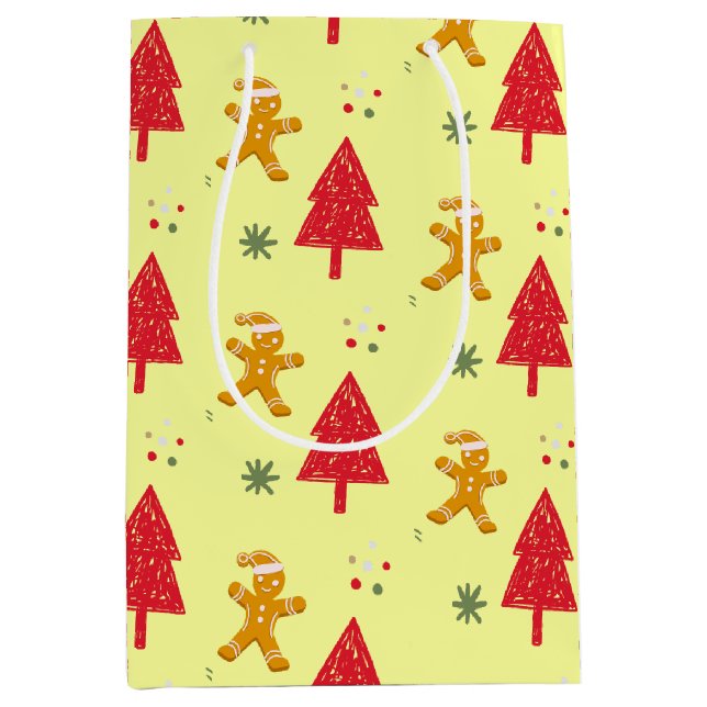 Merry gingertea, Santa Snowflake Julafton träd pat (Framsidan)