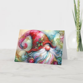 Merry Gnome Christmas Helgkort