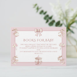 Merry Go Round Bokar för Baby Shower Tilläggskort