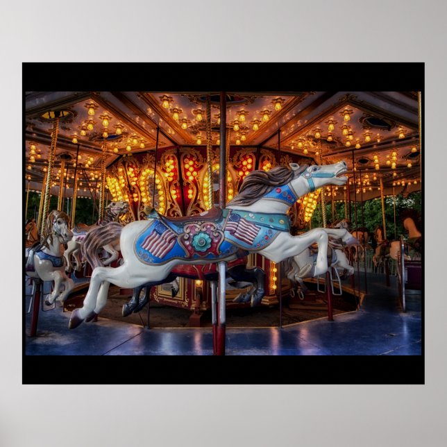 Merry-Go Round Carousel Poster (Framsidan)