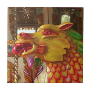 Merry-go-round Dragon Kakelplatta