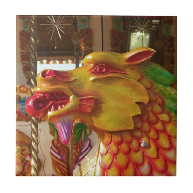 Merry-go-round Dragon Kakelplatta (Framsidan)