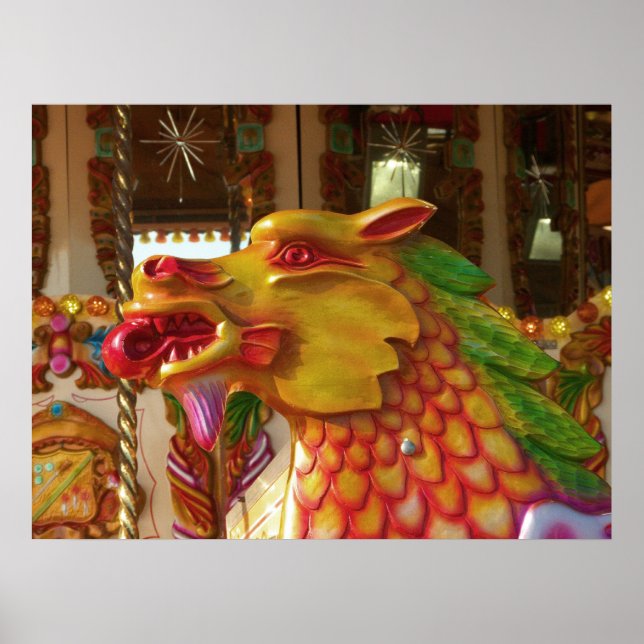 Merry-go-round Dragon Poster (Framsidan)