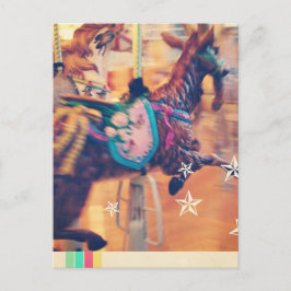 Merry Go Round Goat Helg Vykort