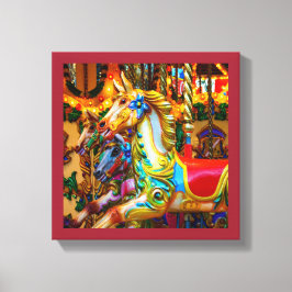 Merry-go-round-häst serie 28 canvastryck