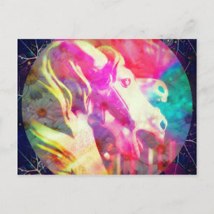Merry Go Round Horse Digital Art Helg Vykort