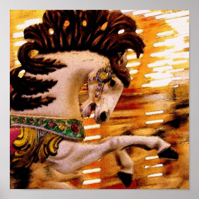 Merry Go Round Horse Poster (Framsidan)