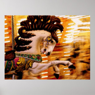 Merry-Go Round Horse Poster