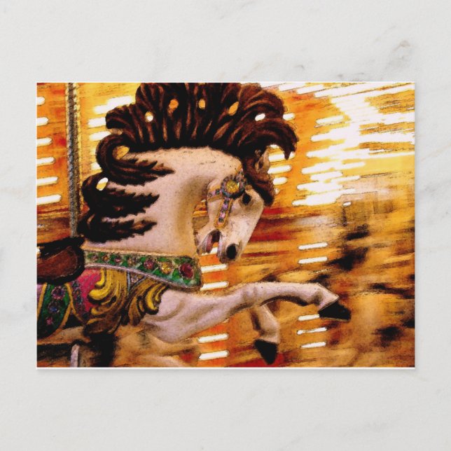 Merry Go round Horse Vykort (Framsida)