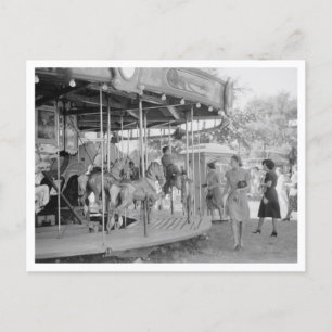 Merry-Go-Round på Midway Vykort