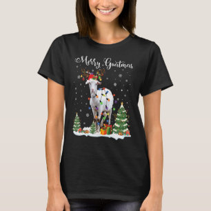Merry Goatmas Goat jul Reindeer Santa Funny T Shirt