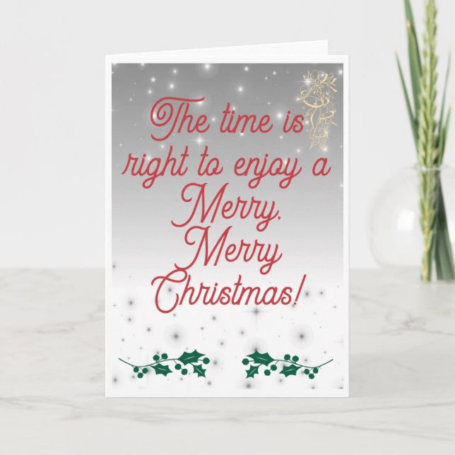 Merry God jul Card Helgkort (Framsida)