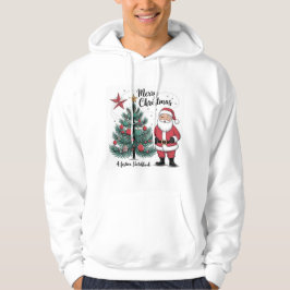 Merry God jul Santa Hoodie - Festive Holid
