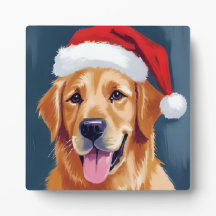 Merry Golden Retriever | Santa Hat Hund jul
