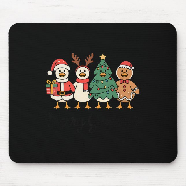 Merry Goose On The Loose Funny Christmas Silly Hum Musmatta (Framsidan)
