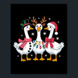 Merry Goosemas Christmas Silly Goose Xmas Lights M Poster<br><div class="desc">Merry Goosemas Christmas Silly Goose Xmas Lights Men Women</div>