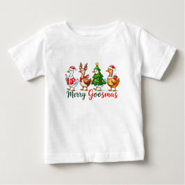 Merry Goosmas Christmas Funny Goose Tri-Blend Shir T Shirt