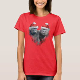 Merry Gorilla Christmas T Shirt