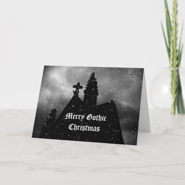 Merry Gothic julkort Helgkort (Framsida)