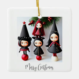 "Merry Gothmas" Julgransprydnad Keramik