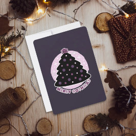 Merry Gothmas Lila Julkort