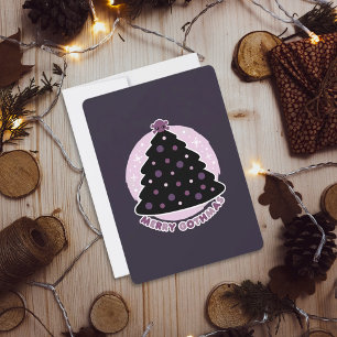 Merry Gothmas Lila Julkort