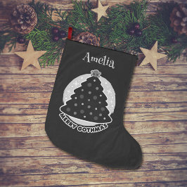Merry Gothmas Personlig Stor Julstrumpa