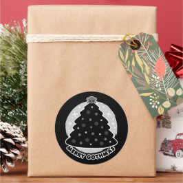 Merry Gothmas Runt Klistermärke