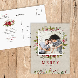 Merry Greenery | Julfoto Helg Vykort