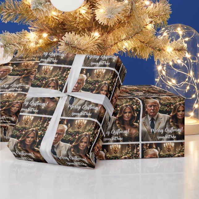 Merry Griftmas Donald and Melania Presentpapper (Helgdagar)