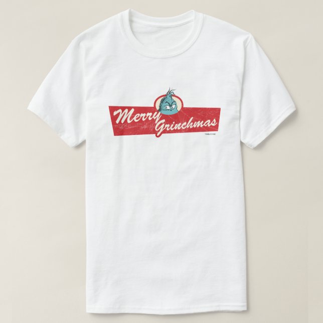 Merry Grinchmas citerar Grinch T Shirt (Design framsida)