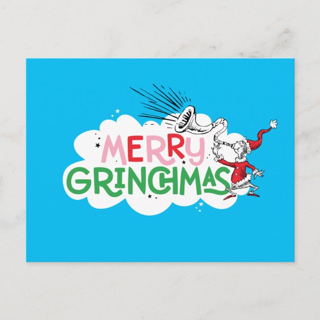 Merry Grinchmas Mister Grinch Vykort (Framsida)