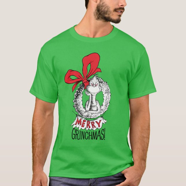 Merry Grinchmas Wandeand Grinch T Shirt (Framsida)