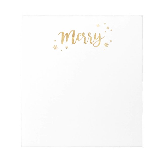 Merry (Guld) Anteckningsblock (Framsida)