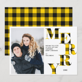 Merry | Gult Buffalo Play Photo Helgdag Inbjudningar