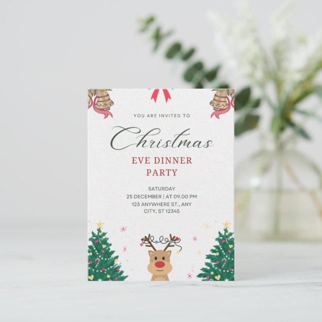 Merry Hälsning julvykort Vykort (Stående Fram)