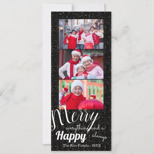 Merry Happy - Fotokort Inbjudningar (Framsida)