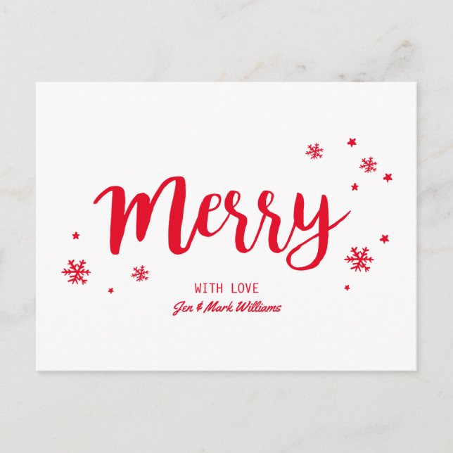 Merry Helg Vykort (Framsida)