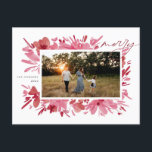 Merry Helg Vykort<br><div class="desc">God blommigt,  abstrakt,  juldesign helgdag</div>