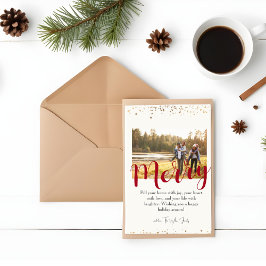 Merry Helgdag Card Inbjudningar