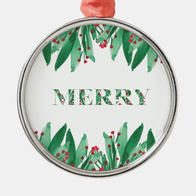MERRY Helgdag Ornament (Framsidan)