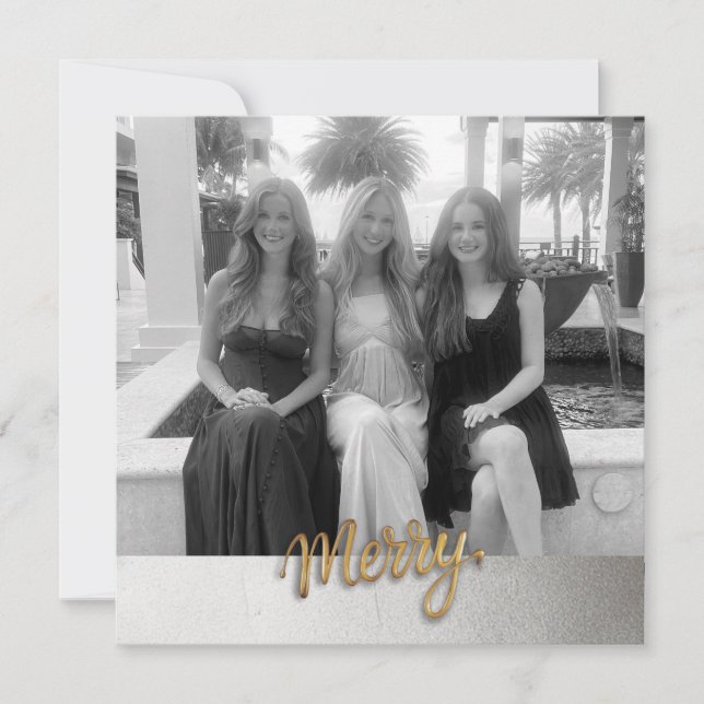 Merry Helgdag-vykort Julkort (Framsida)