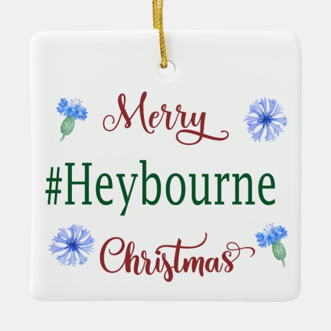 Merry Heybourne jul Ornament (Framsida)